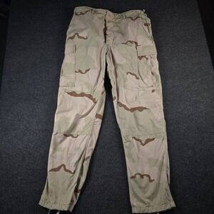US Military Desert Camo Cargo Pants 3 Color Ripstop Men's Large Long [Flaw]
